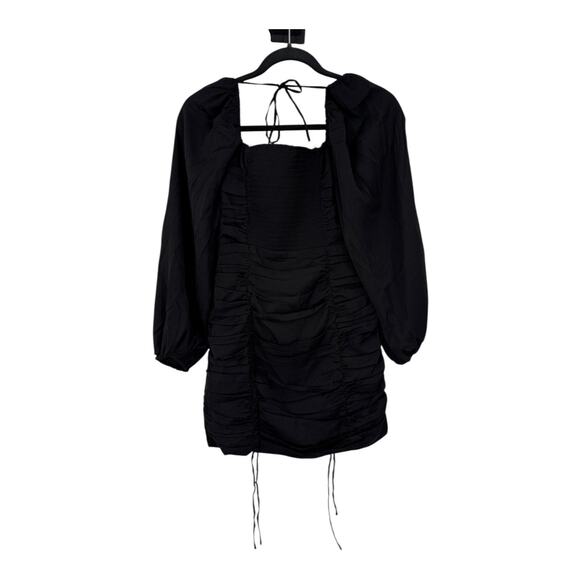 Astr the Label dress Mardi ruched lace trim mini black size Small S - Picture 1 of 9